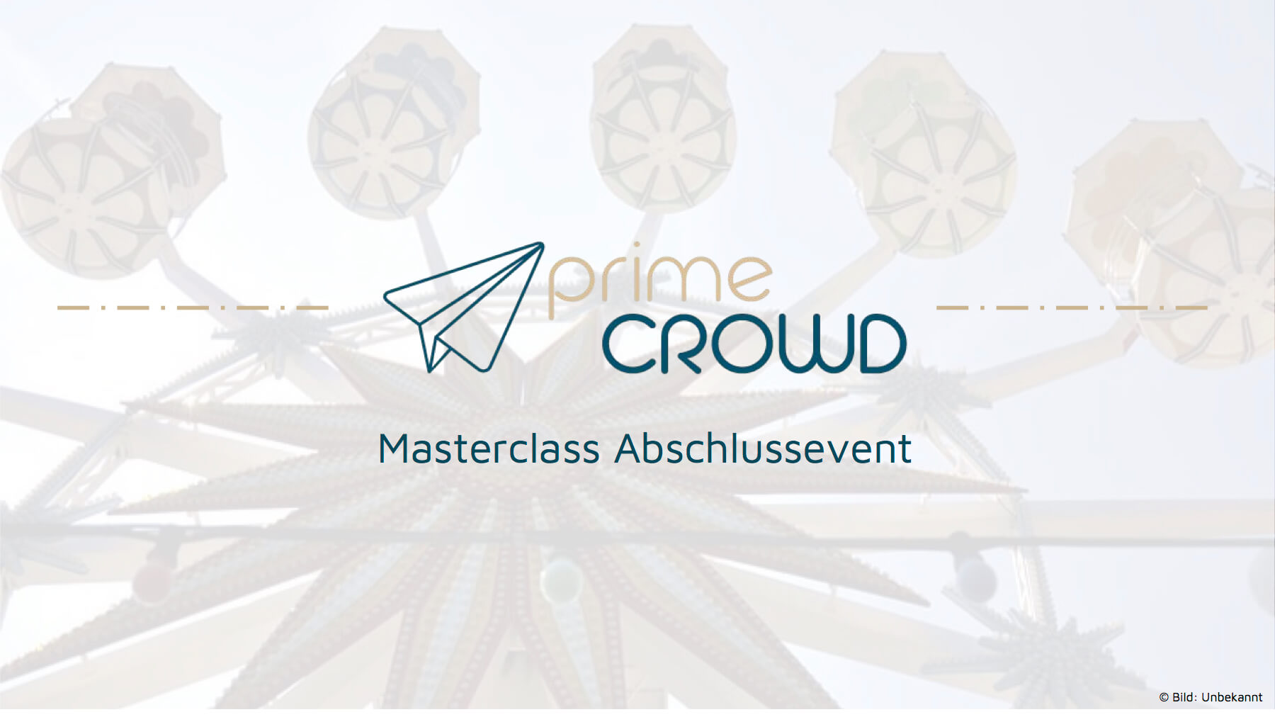 New Start-Up Event: The primeCROWD Masterclass Final Event
